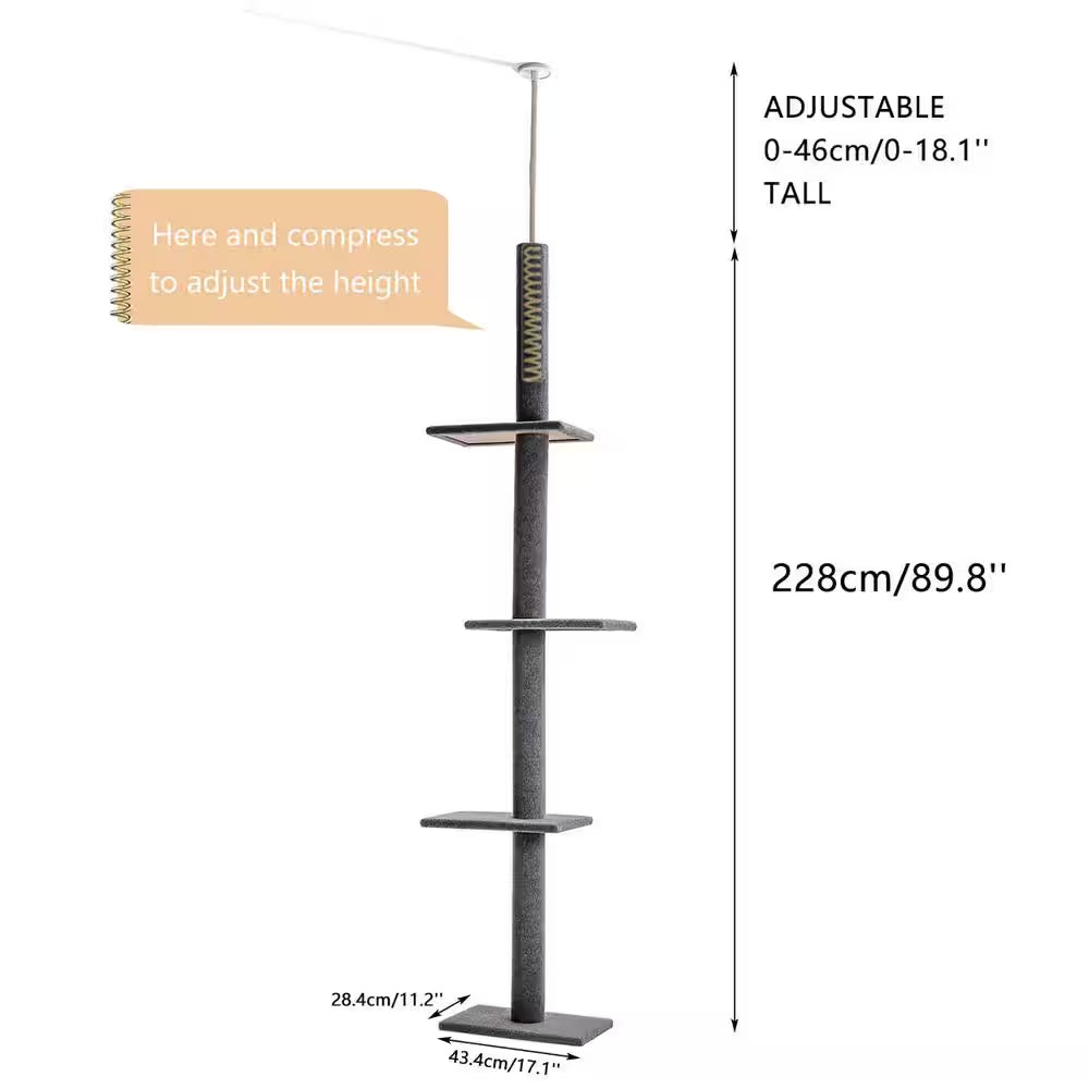 Pet Cats Scratching Posts and Trees Crawler Cat Tree